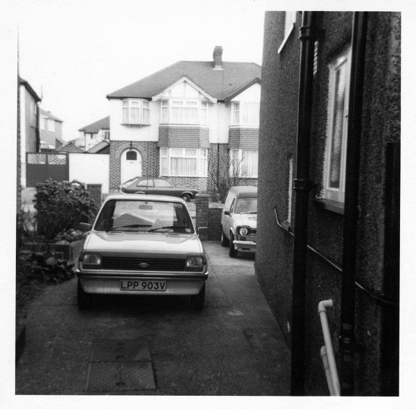 Ford Fiesta Van from Croxley Green workshop about 1982 at parents drive in Stanmore Middx