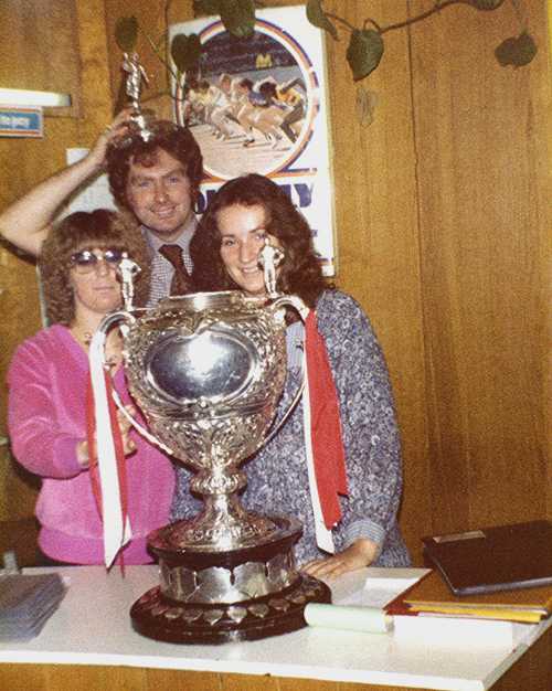 Irene Brian and Nicola with the Cup Irene Brian and Nicola with the Cup