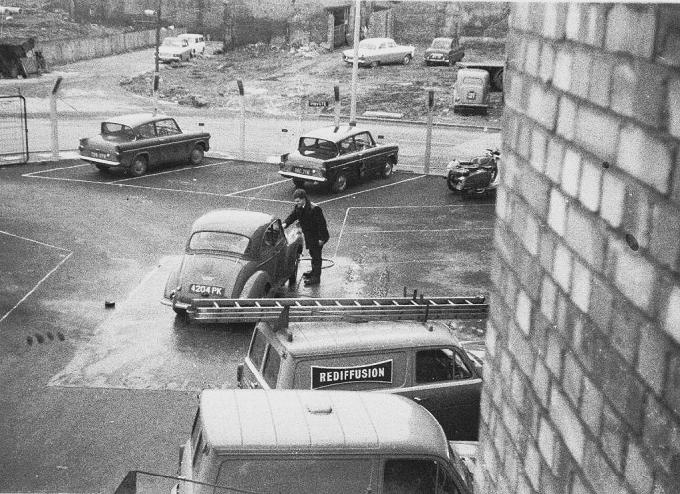 Bill Jackson Washing His Car (1965)