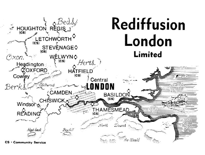 Rediffusion London Region Map