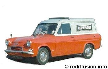 Rediffusion  ( Ford Anglia 105e )  Service Van  1964 