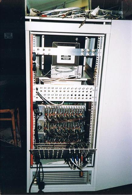 Complex wiring inside cabinet
